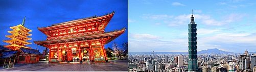 Tokyo, Japan and Taipei, Taiwan
